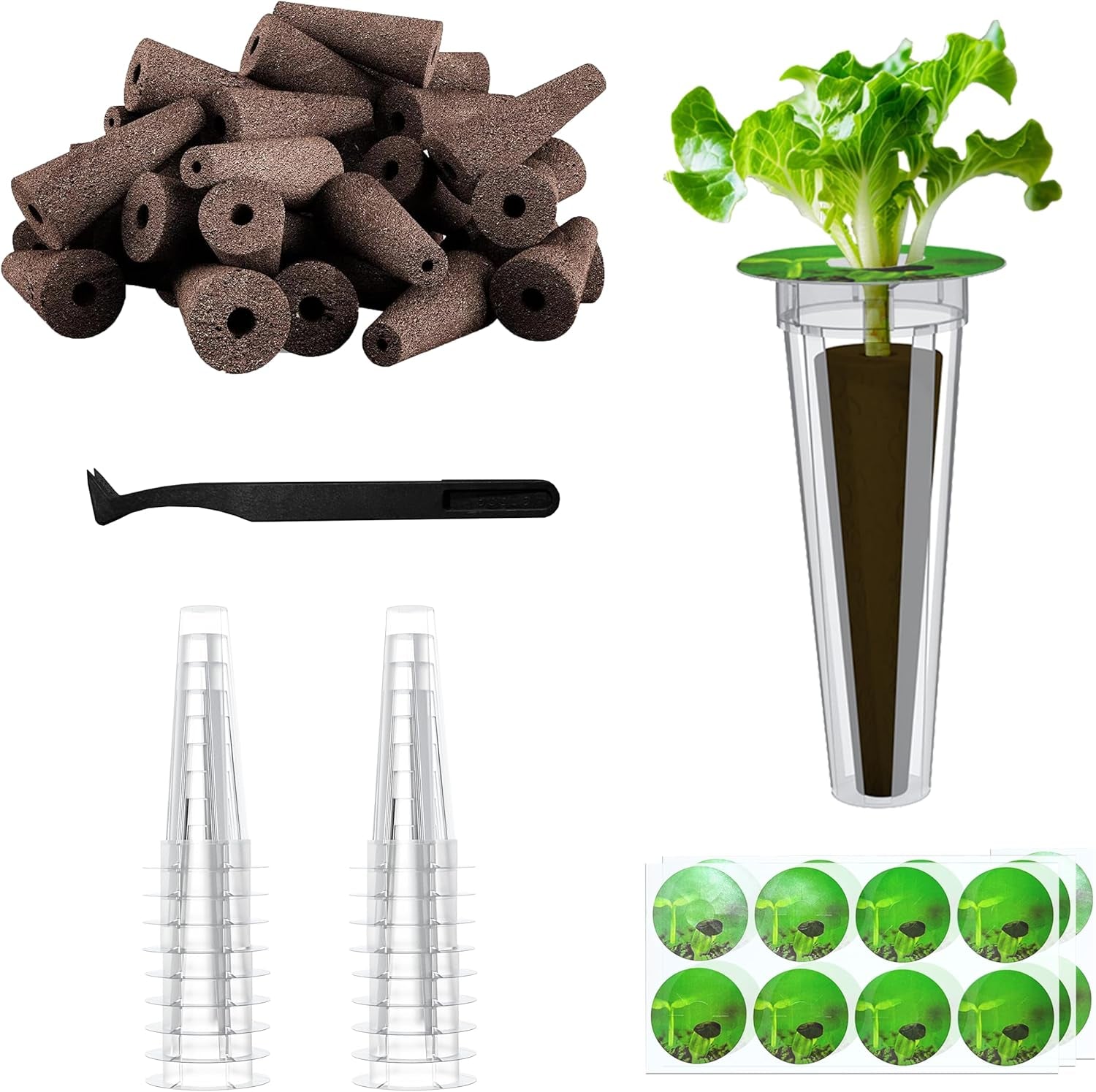70-Hole Hydroponic Planting System Kit